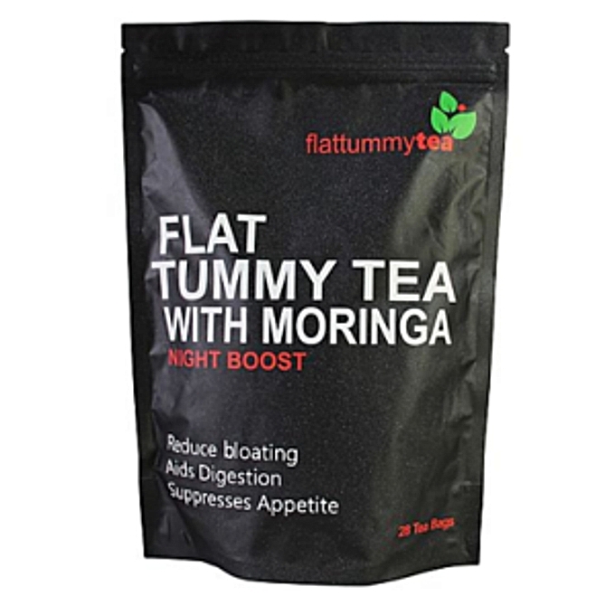 flattummytea flat tummy tea with moringa (night boost) - 28 tea