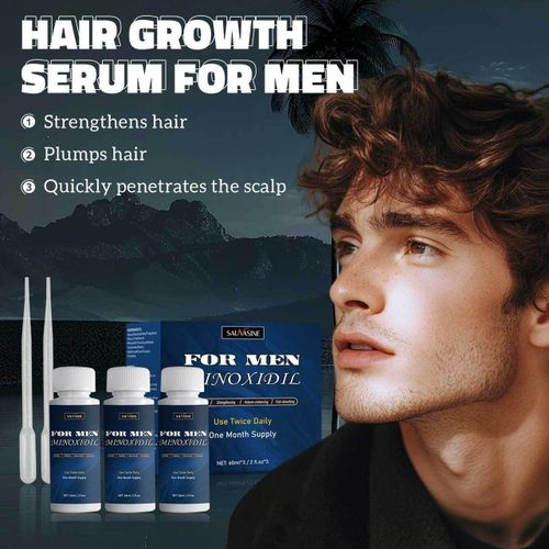 3in1 MINOXIDILL MASSIVE Hair Growth Extra Strength Minoxidill Spray Hair Regrowth Treatment Serum Stop Hair Thinning and Hair Loss For Stronger Thicker Longer Hair Hair Growth Serum for Men and Women: 5% Minoxidill with Biotinn Hair, Beard Regrowth