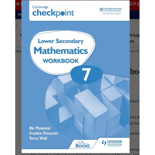Checkpoint Lower Secondary Mathematics By Ric Pimentel Frankie Pinmentel Terry Wall ( HOODER EDUCATION ) Work Book