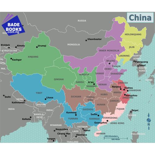 Wall Map Of China