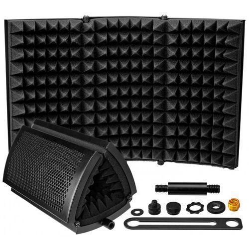 Adjustable Microphone Isolation Shield With Pop Filter