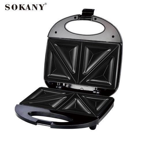 Sokany Bread Toaster/Sandwich Maker Toast Machine,SOKANY Electric Sandwich Maker Electric Sandwich Toaster Non-Stick Sandwich Maker & Toasting Machine 2-Slice Sandwich Press Breakfast Sandwich Maker