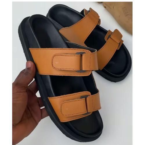 Quality Leather Mens Palm Slippers