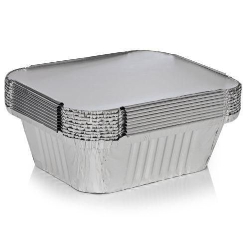50pcs Aluminium Small Chops Disposable Packs & Paper Cover