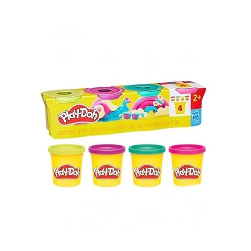 Play-Doh 4-Pack Vibrant Colors in 3-Ounce Cans of Modeling Compound (12 Ounces Total)