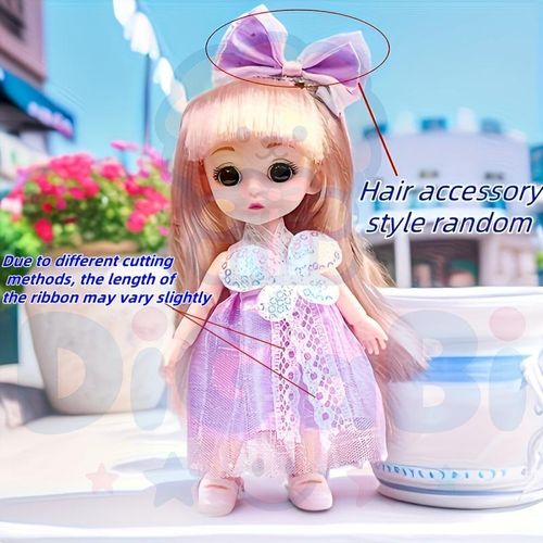 1pc 17cm/6.69inch Mini Cute Fashion Dress-Up Princess Doll, Multi Styles for Christmas / Valentine's Day / Halloween - Best Gift Toy