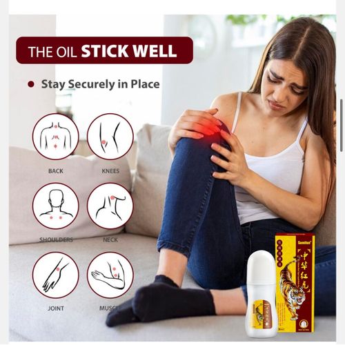 Chinese Red Tiger Roll-on Muscle Shoulder Knee Pain Relief