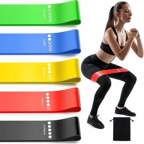 High Quality Latex Resistance Bands 5 In 1 Fitness Exercise Bands Elastic Yoga Pilates Sports GYM Fitness Exercise