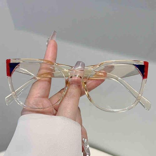 2026 new personalized color matching plain high-end anti-blue light glasses college style can be equipped with myopia flat glasses frame