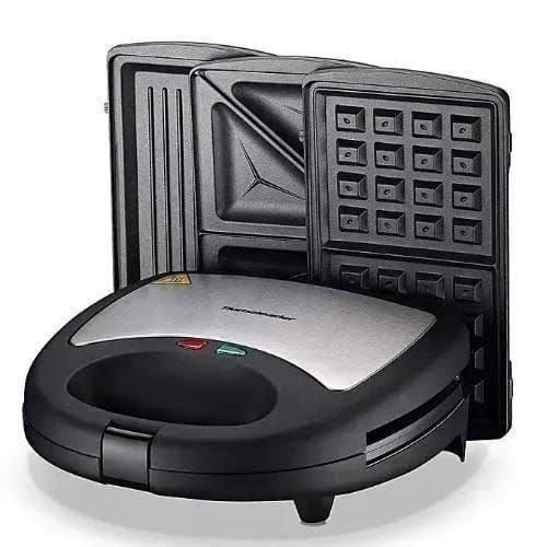 3-in-1 Waffle Maker, Grill, Toaster, Sandwich