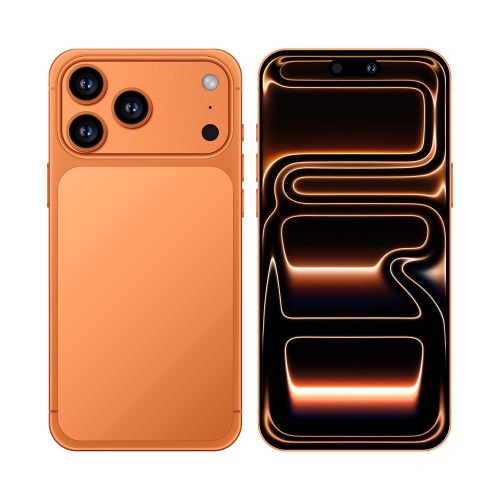 i17 ProMax 7.3 FHD Super LCD Display, 8-core high-speed processor, System display memory of 8GB RAM + 512GB ROM, 6000mAh Battery, Premium Aluminum Body, Orange