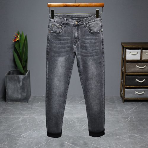 Mens Non Fade Ash Pencil Jeans