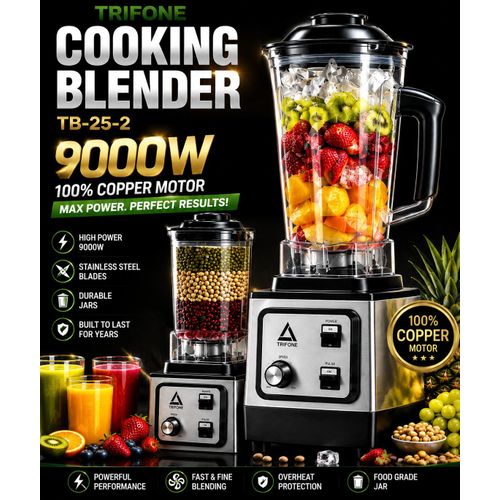 Professional 9000W Power Blender with Extra Jar