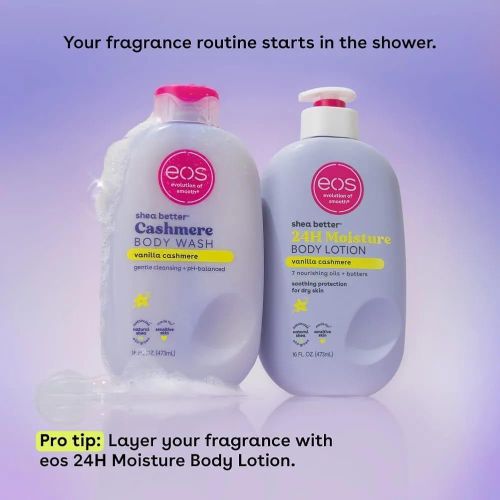 Shea Better Cashmere Body Wash and Shea Better 24H Moisture Body Lotion.