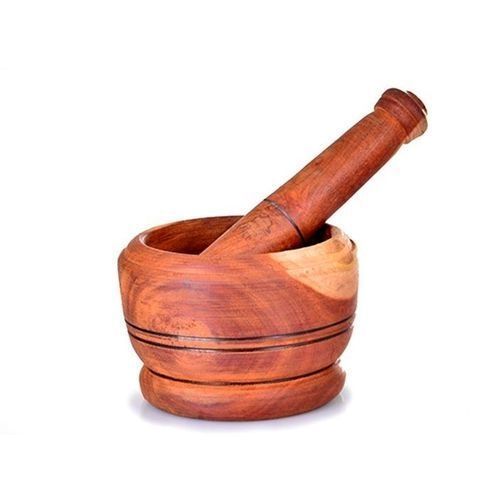 Wooden Mortar & Pestle