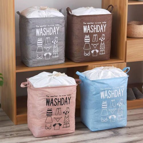Laundry Hamper Bag - Drawstring Clothes Storage Organizer For Bedroom(100 litres)