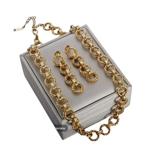 Luxury 18k Gold Plated Chunky