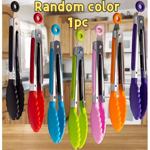 1pc Multi-Functional Food Clip, 7-Inch Mini Food Clip, Heat-Resistant Pointed Pliers, Used for Cooking, Serving, Grilling, Barbecuing, Salads, Etc., Kitchen Supplies, Baking Tools, Essential Tools for Home And Buffet Restaurants