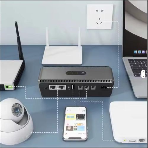 Multipurpose 20000mAh Mini UPS POE Power Bank For WIFI Router & CCTV - 48Hours Backup Uninterruptible Power Supplies POE UPS PowerBank, 2 USB Ports UPS Power Bank
