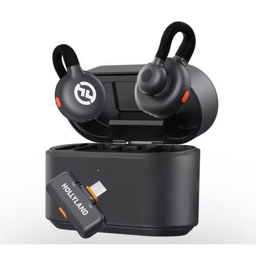 M2S Wireless Lavalier Microphone For iPhone & Android, USB C Mini Lapel Microphone Wireless, 1000ft Range, Hi-Fi Audio, Noise Cancellation, 30H Battery For Video Recording, Streaming