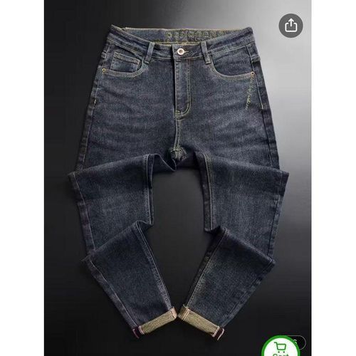 Luxury Non Fade Black Real Jean For Men