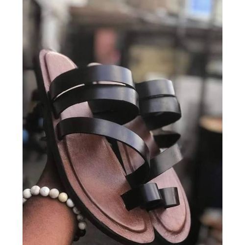 Men's Brown Palm Slippers