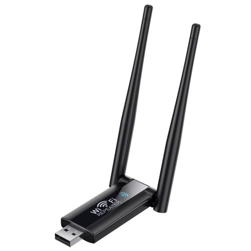 High Speed strong signal 300Mbps USB WiFi Signal Ampl*fier Dual Antenna Wireless Repeater, faster streaming experience, improved gaming performance, stable multi-device connection, extended WiFi range, smooth browsing speed, reliable internet - 300m
