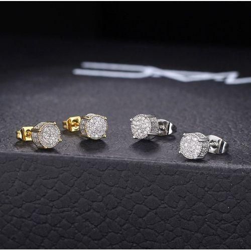 Gold Blend Superior Quality Non Fading 2 Pairs Of Stud Earrings (U.S.A)