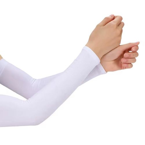 Quality Ice sleeves men's and women's summer arm guards white