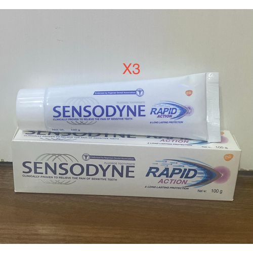 Sensodyne rapid action X3