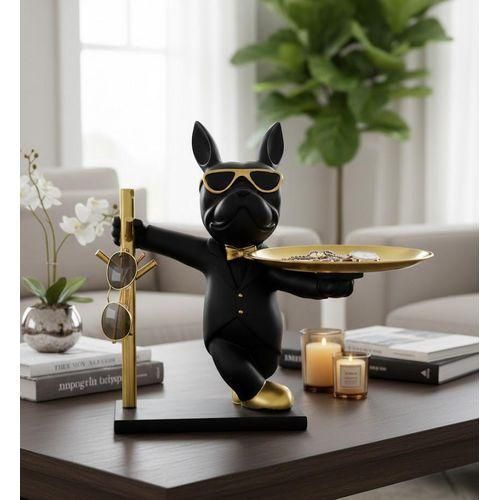 Sophisticated French Bulldog Valet Tray & Organizer - Modern Home Accent