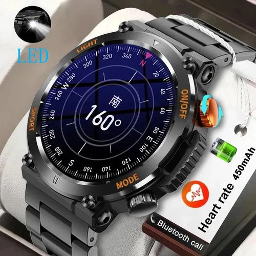 Smartwatch HT17 Outdoor Heart Rate Sporty Round BT Talking Triple Defence Watch