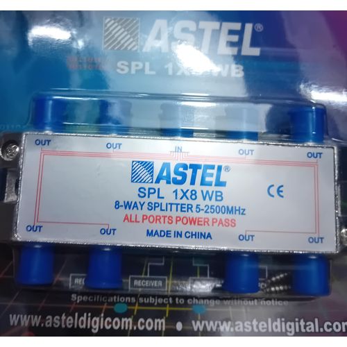 8-Way Signal Satellite TV Aerial RF Coaxial Cable Splitter