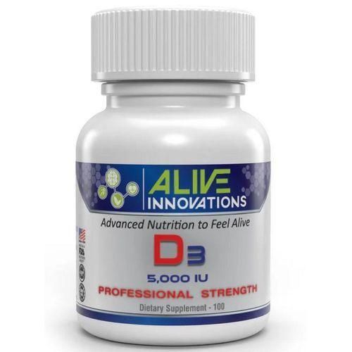 Vitamin D-3 5,000 IU, High Potency 100 Tablet