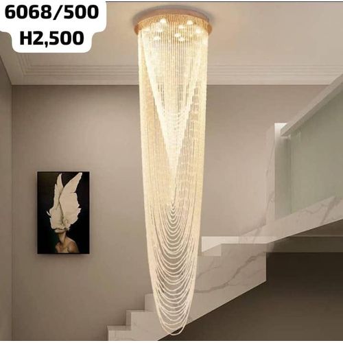 LED Rain drop luxury (60cm) Chandelier for living room, masters bed room,Step dropping chandelier and more