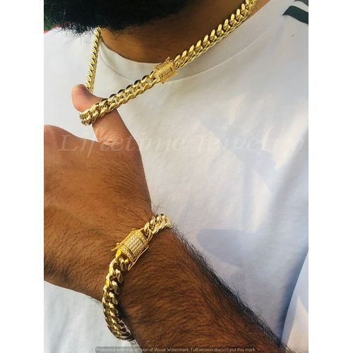 Chains ( Men's Gold Cuban Link Chain )