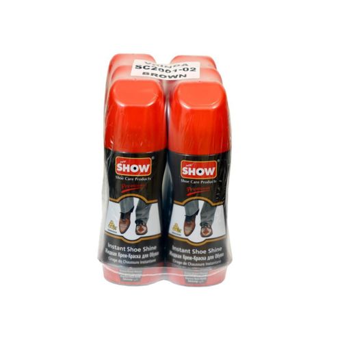 Instant shoe shine liquid Brown ×6