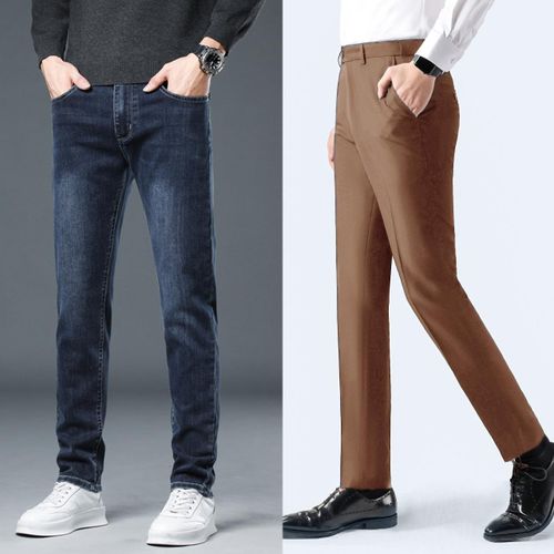 2in1 Luxury Jean & Suit Trousers For Mens