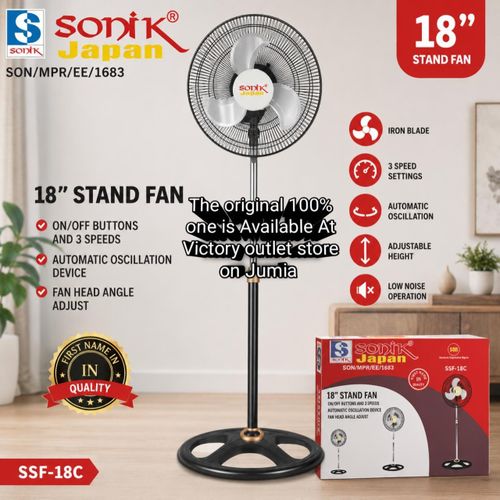 Japan 18inch Iron Blade Premium Stand Fan Powerful Breeze Series