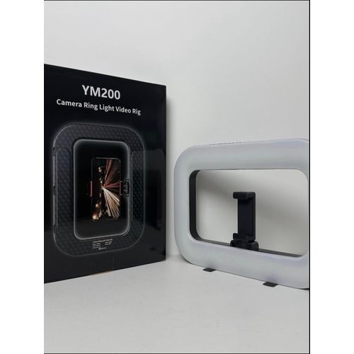 YM200 Light With Tripod Stand - Handheld Circular Light Portable Rechargeable Circular Light With Adjustable Fill, Selfie Lamp for Photography Lighting.