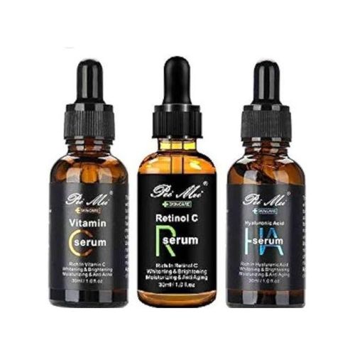 Original Facial Serum Set Three Powerful Formulas VC, HA, Retinol