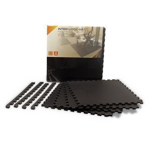 4in1 Interlock Mat For Exercise-Black