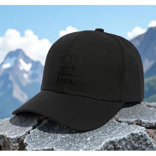 Adjustable Trendy Casual Sporting Face Cap : Black