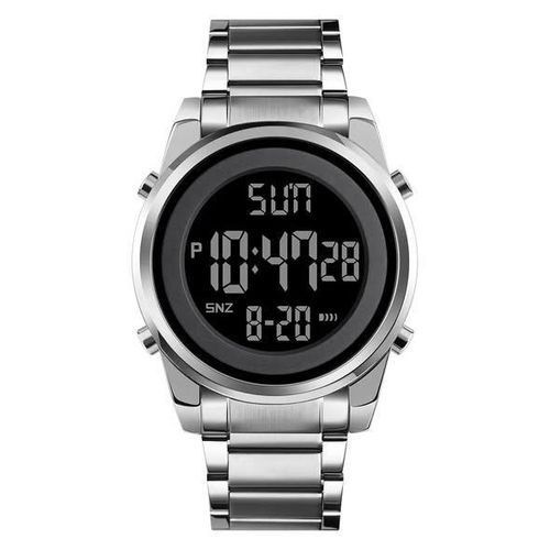 Stainless Steel Digital Bracelet Strap Men's Wrist Watch