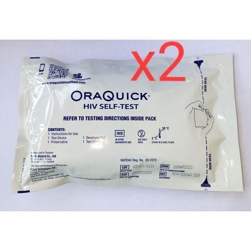 Test Kit (2 PACKS) SALIVA USE, Oral Self Test