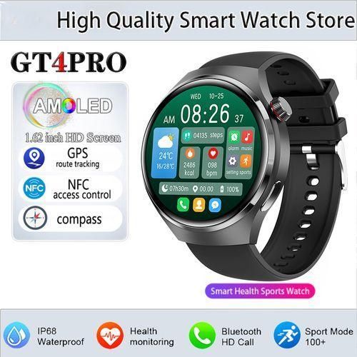 GT4 Pro Smart watch 1.5“ 360*360 Wireless Charging