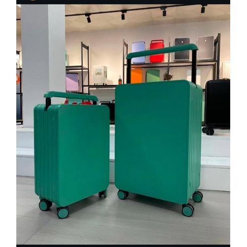 GREEN WIDE POLE Trolley Luggage - 2set