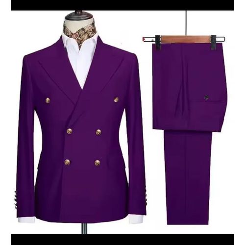 Men's Fitted Smart Suit - double breasted