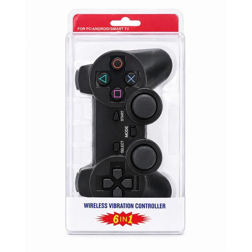 Wireless Vibration Game Controller – 6-in-1 (PC/Android/Smart TV Compatible)