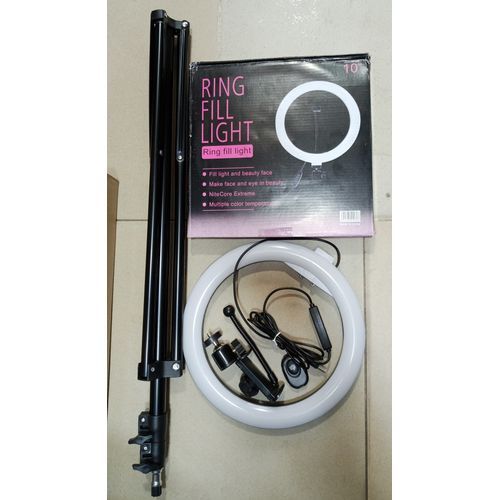 10inch Led Ring Light + 160cm Long Tripod Stand Mobile